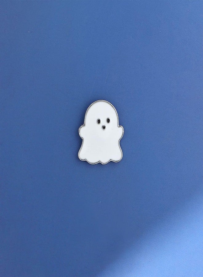 FORUBUS Super Cute Small White Ghost Brooch Pin - Spooky Halloween Decoration for Bag, Lapel, Costume-white - Image 2